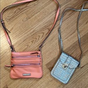 Bundle of TWO small crossbody purses